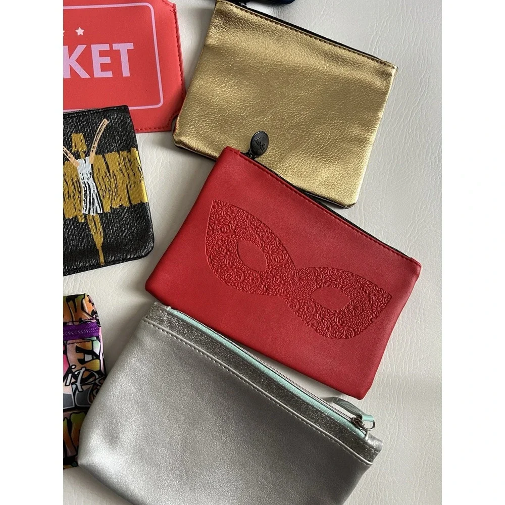 Ipsy Glamour Makeup Bag Bundle Set Of 7 NWOT Fashion Organizer
